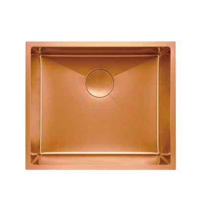 5444-03 IVENTO Paslanmaz Çelik Evye PVD Mat Bronz Rose Gold 54x44x21cm - 1