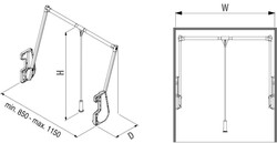 6014- Gardrop Asansörü 15kg - 4