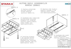 6102- Alttan Raylı Ayakkabılık 42,5cm. - 4