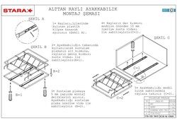 6104- Alttan Raylı Ayakkabılık 52,5cm. - 4