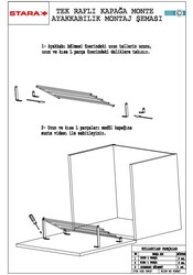 6131- Tek Raflı Kapağa Monte Ayakkabılık 60cm. - 4