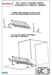 S-6141-C İki Raflı Kapağa Monte Ayakkabılık 60cm.Krom - 4