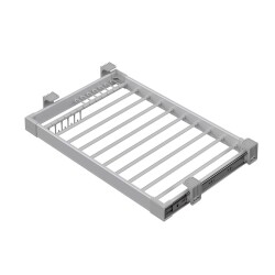 Starax S-6205-G Yan Bağlı Teleskopik Raylı Alüminyum Pantolonluk 60 cm Frenli Gri - 2