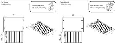 Starax S-6208-A Frenli Teleskopik Raylı Alüminyum Pantolonluk-Kemer ve Kravat Askılı 90 cm Antrasit - 3