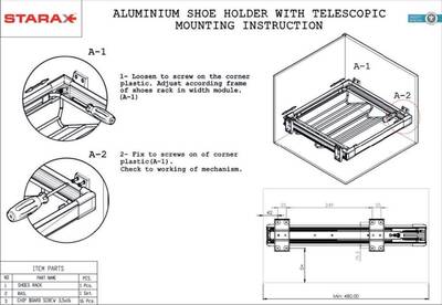 6262/A- Tel.Raylı Alüm. Ayakkablılık 70 - 4