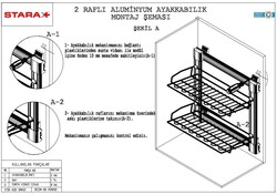 6281/A-2.Raflı Alm.Ayakkabılık - 4