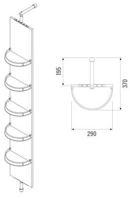 8421- 5 Raflı Döner Panel - 4