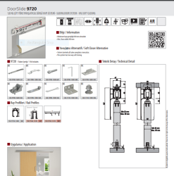 9720 SFT Çift Yavaşlatıcı Sürgü Kapı Sistemi 120 KG - 8