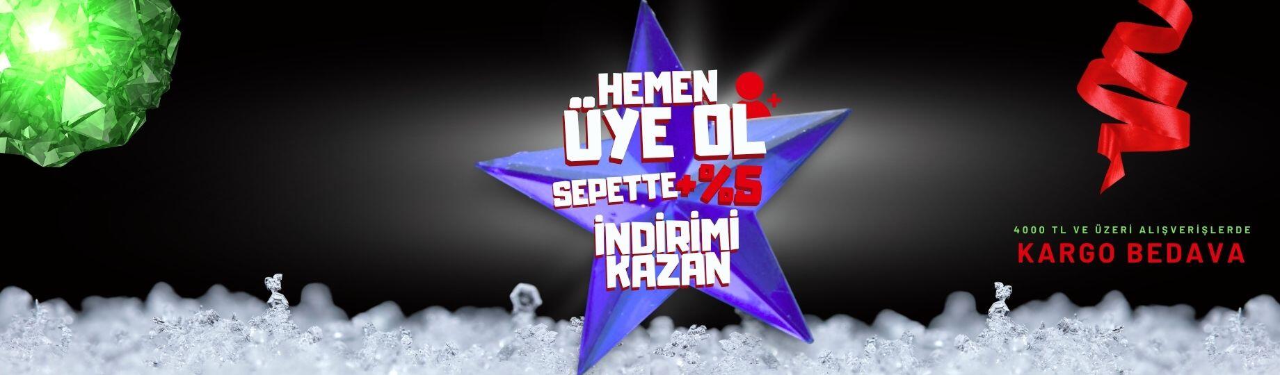 %5 ÜYE İNDİRİMİ