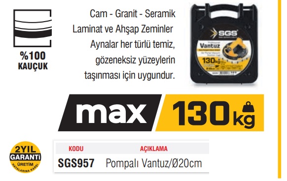 Sgs-957 Vantuz Hava Pompalı