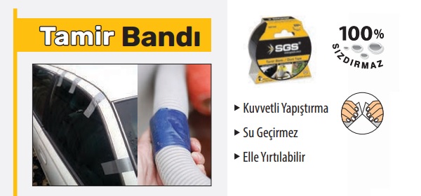 SGS-1222 TAMİR BANDI SİYAH 48MM*10MT