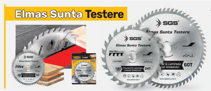 SGS-3003 Elmas Sunta Testere 150*24T*30