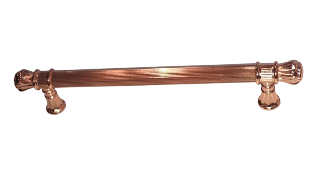 Akbatı Çizgili Kulp Parlak Bakır 224mm - 1