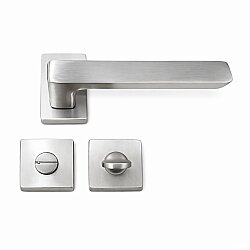 Alm Bella Kare Rozetli Erlux İnox Wc kapı kolu - 2