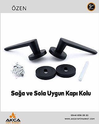 Alm Yeni Zara Kol Mat Siyah Yuvarlak Rozetli Oda - 3