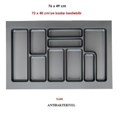 AYD-4507 76*49 800MM MODÜL KAŞIKLIK ANTRASİT - 2