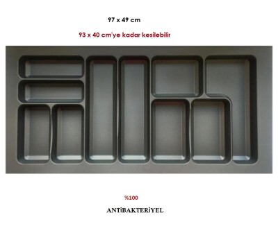 AYD-4900 97*49 1000 MM MODÜL KAŞIKLIK ANTRASİT - 1