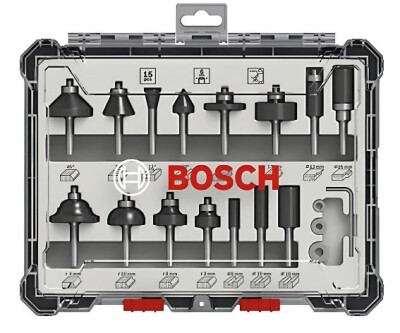 BOSCH 2607017471 PRO FREZE BIÇAK SETİ 15Lİ 6MM - 1