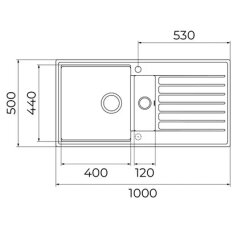 CLIFF 60 B-TQ Granit EVYE Beyaz - 3