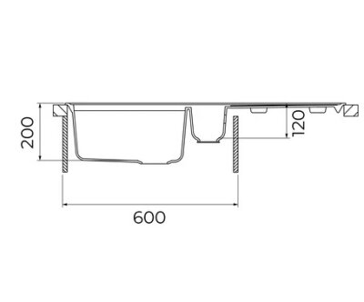 CLIFF 60 B-TQ Granit EVYE Beyaz - 4