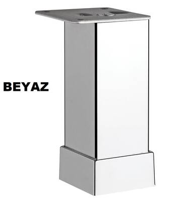 ER-147-Lüx Kare Ayak M.Beyaz 10 cm Alm - 1