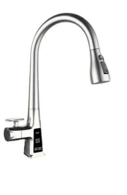 Fleko Light Mutfak Spiralli Dijital Led Göstergeli Batarya Krom - 1