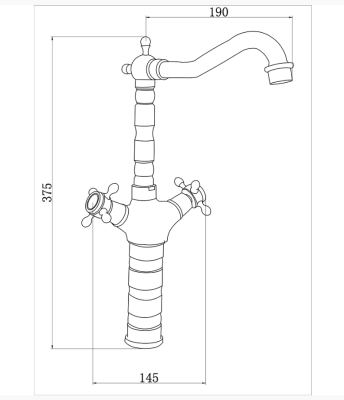 Fleko OLD 12-A Rustik Çanak Lavabo Bataryası Rustik - 2