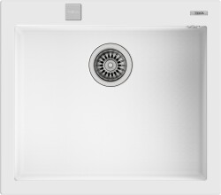 FORSQUARE 50x40cm TG Auto White Tezgah Üstü Teka Granit Evye Beyaz - Teka