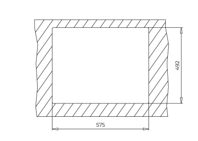 FORSQUARE 590 TG 1,5 Göz Tezgah Üstü Teka Granit Evye Black Siyah - 3