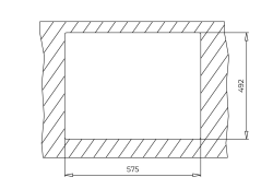 FORSQUARE 590 TG 1,5 Göz Tezgah Üstü Teka Granit Evye Grey Gri - 4