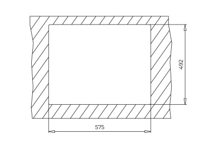 FORSQUARE 590 TG 1,5 Göz Tezgah Üstü Teka Granit Evye Grey Gri - 4