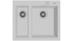 FORSQUARE 590 TG 1,5 Göz Tezgah Üstü Teka Granit Evye White Beyaz - Teka