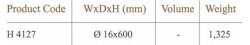 H.4127 60 cm Siyah Askı Borusu - 2