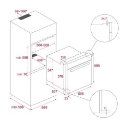 TEKA HAK 627 BK Ankastre Siyah FIRIN chef 7 ve Chef 9 - 2