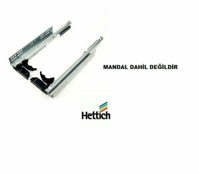 Hettich Yeni QUADRO 500mm Tam Açılım Bas Aç (Sağ+Sol) - 1