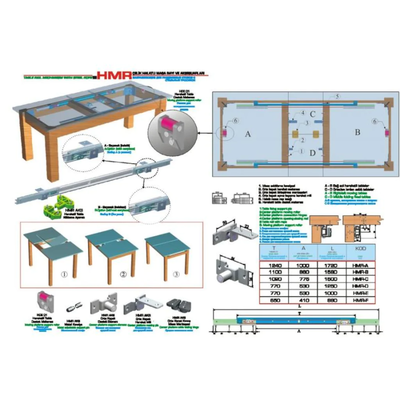 HMR.76-88 Kısa Masa Rayı - 2