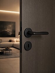 ILGAZ Oda Rozetli Siyah Doğan Kol - OPENDOOR