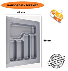 Kaşıklık 42*49 Beyaz / GRİ - Akça