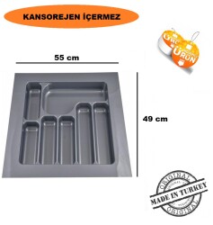 Kaşıklık 55*49 Beyaz / GRİ - Akça