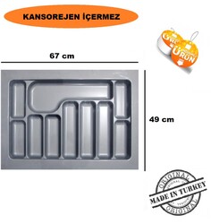 Kaşıklık 67*49 BEYAZ/ GRİ - Akça