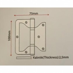 Kelebek Elit Panel ÇELİK Menteşe 10 Saten GÜVENİŞ - 2