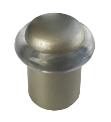 196 KIŞLA OVAL/DÜZ CONTALI KAPI TAMPONU STOP 3,5 İNOX KISA - Akça