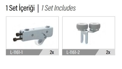 L-1161 LC 80 Beta TKM SÜRGÜ KAPAK TEKERİ TAKIM OLAN 1165 - 1