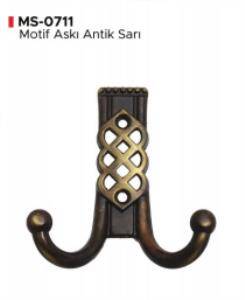 Lüks Motif Askı Antik Sarı - 1