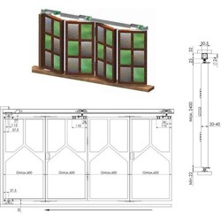 MKK-2B Katlanır Sürgülü 4 Kapı için Asma Sistem - 2