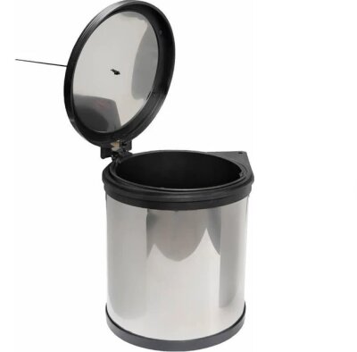 P9151 Pyramith Kapağa Monte Paslanmaz Çöp Kovası 11 Lt - 1