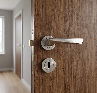 PİRAMİT DAİRE NİKEL SATEN ODA ROZETLİ - 1