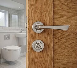 PİRAMİT NİKEL SATEN WC ROZETLİ - OPENDOOR