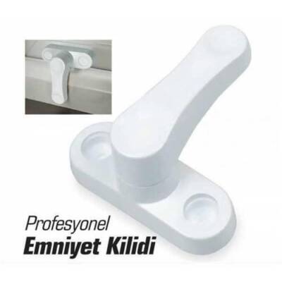  PVC PİMAPEN Emniyet Kilidi Mandalı Beyaz/KAHVE - 1