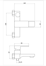 Fleko RİO 323 Krom Banyo Bataryası - 3